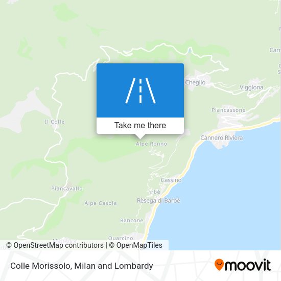 Colle Morissolo map