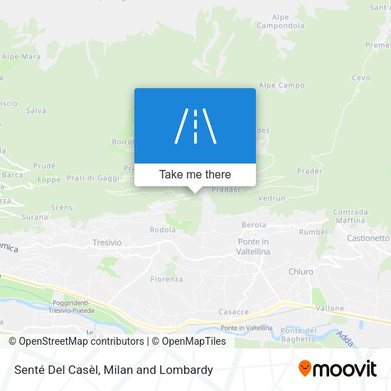 Senté Del Casèl map