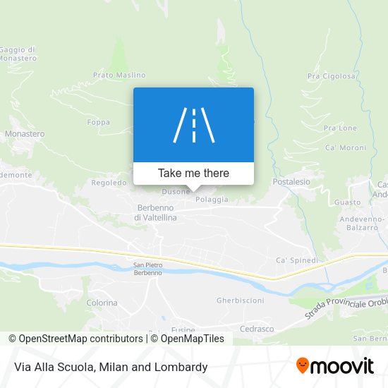Via Alla Scuola map
