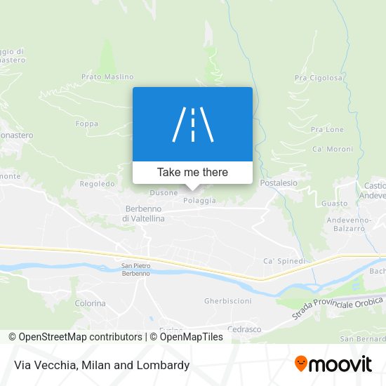 Via Vecchia map