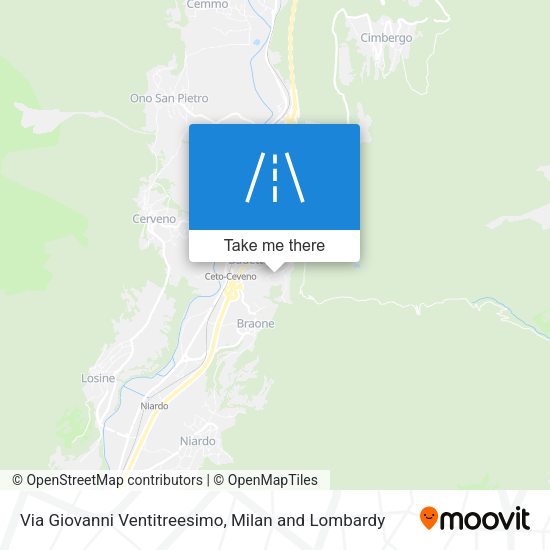 Via Giovanni Ventitreesimo map