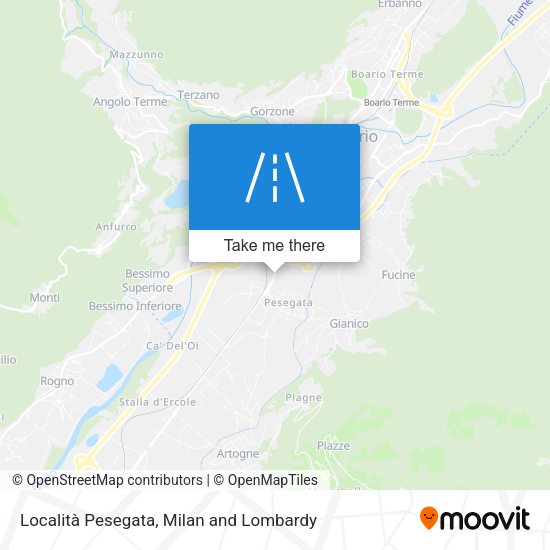 Località Pesegata map
