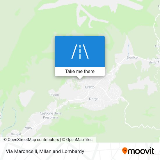 Via Maroncelli map