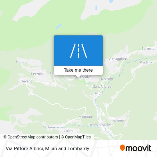 Via Pittore Albrici map