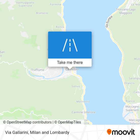 Via Gallarini map