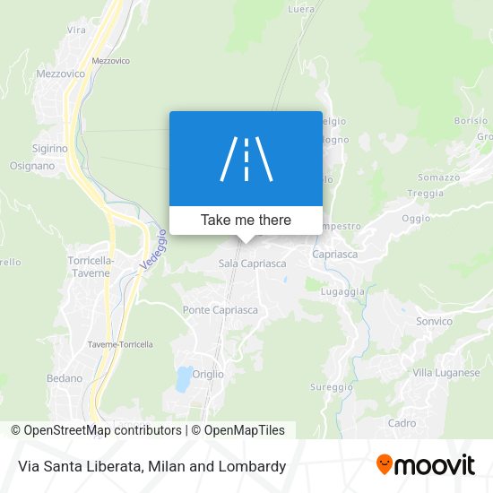 Via Santa Liberata map