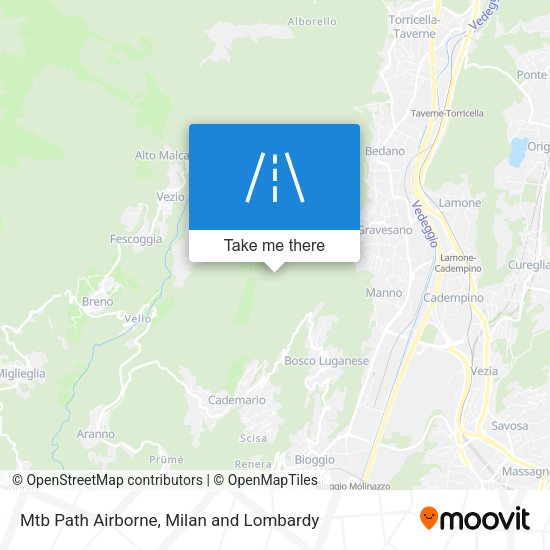 Mtb Path Airborne map