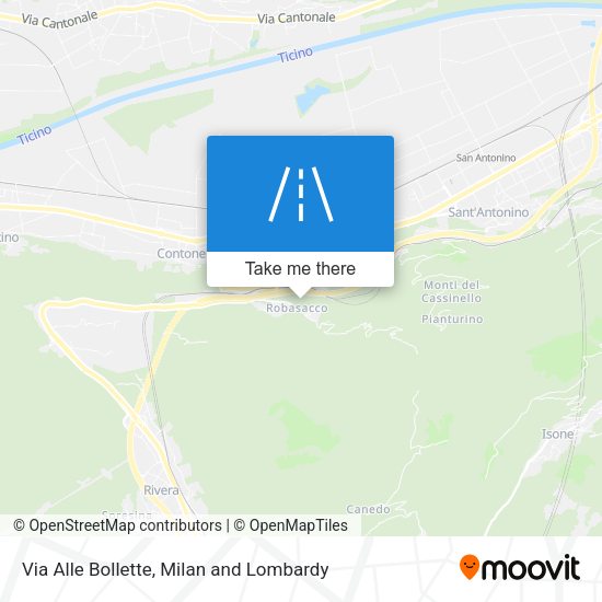 Via Alle Bollette map