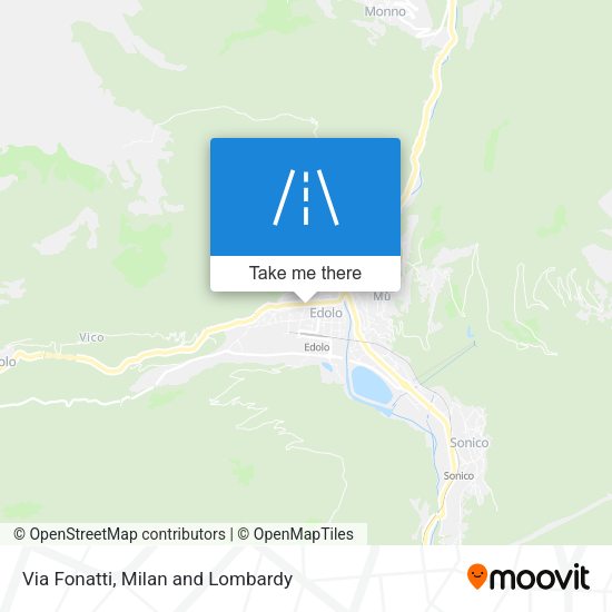 Via Fonatti map
