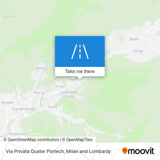 Via Privata Quater Pòrtech map