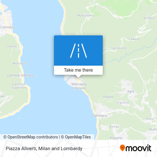 Piazza Aliverti map