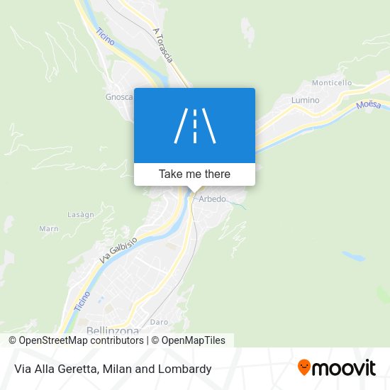 Via Alla Geretta map