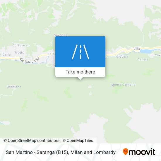 San Martino - Saranga (B15) map