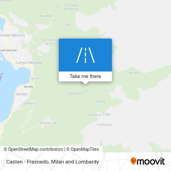 Casten - Frasnedo map