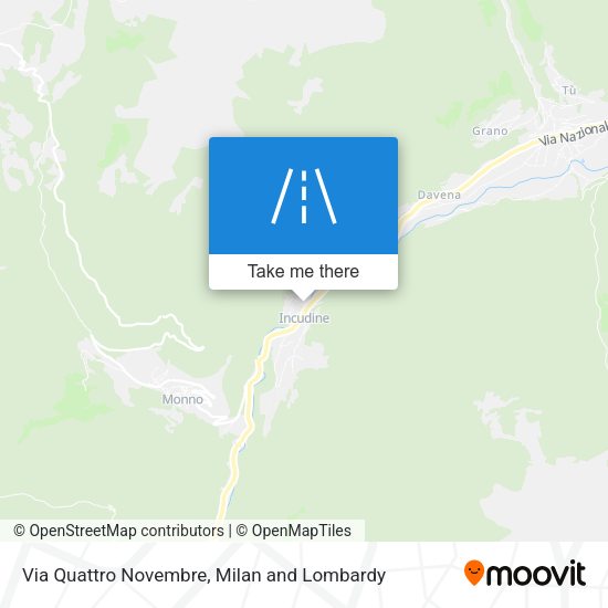 Via Quattro Novembre map