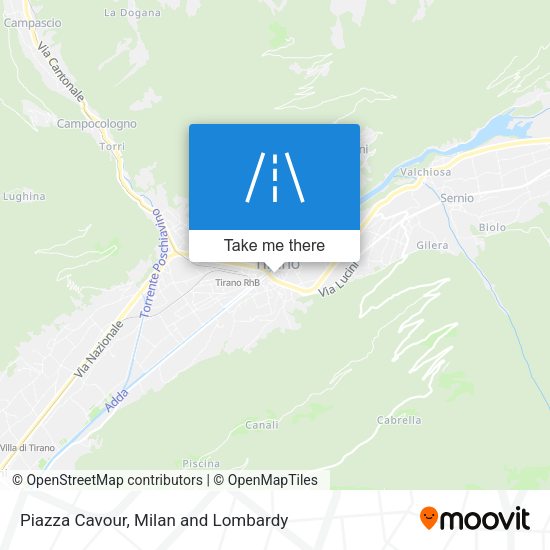Piazza Cavour map