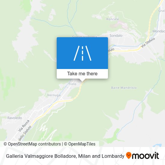 Galleria Valmaggiore Bolladore map