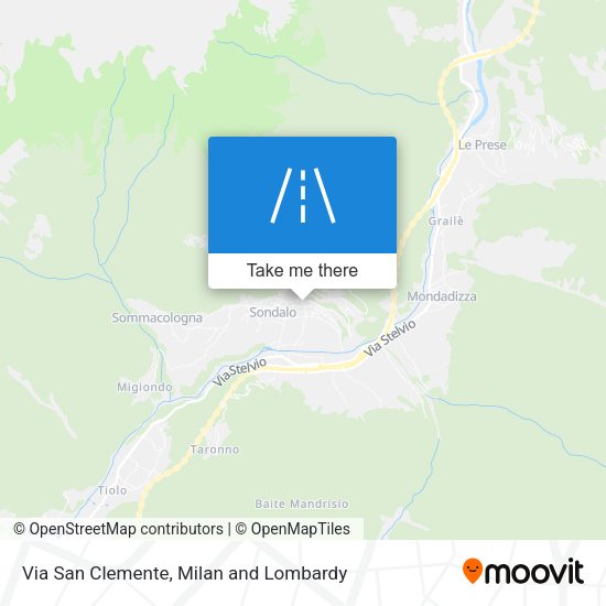 Via San Clemente map
