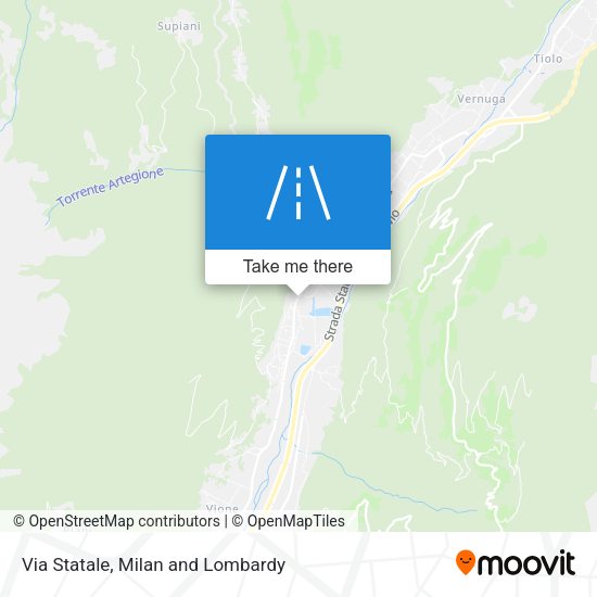 Via Statale map