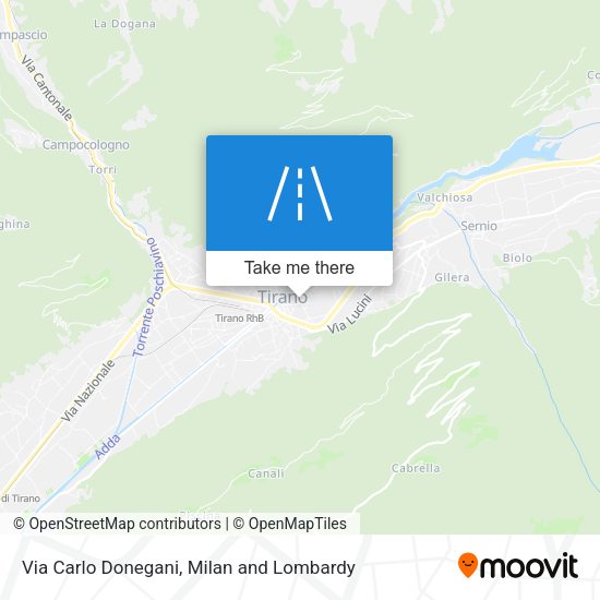 Via Carlo Donegani map