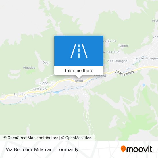Via Bertolini map