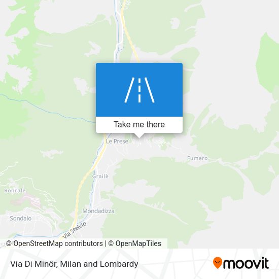 Via Di Minör map