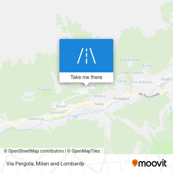 Via Pergola map