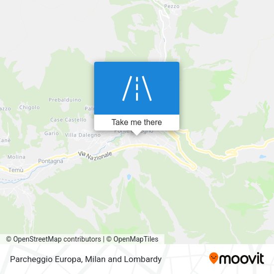 Parcheggio Europa map