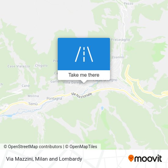 Via Mazzini map