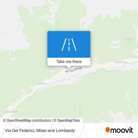 Via Dei Federici map