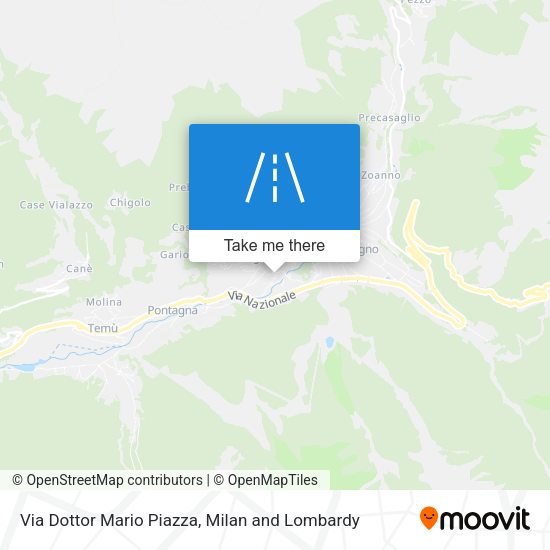 Via Dottor Mario Piazza map