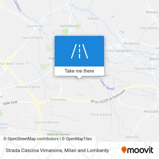 Strada Cascina Vimanone map