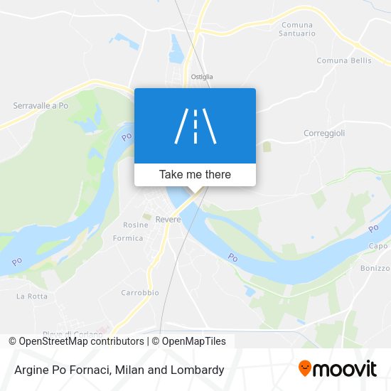 Argine Po Fornaci map