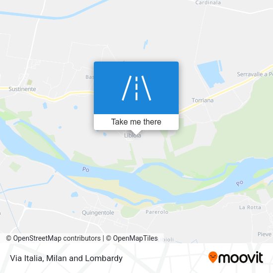 Via Italia map