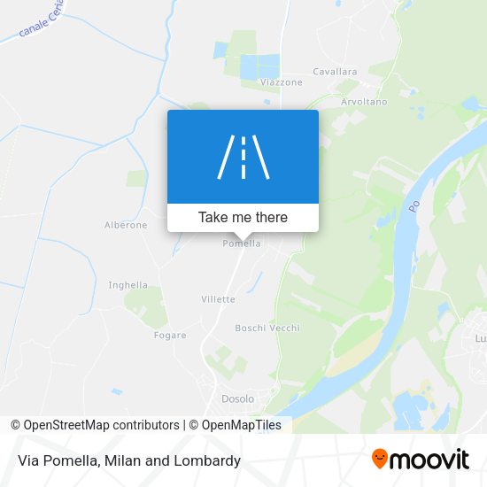 Via Pomella map