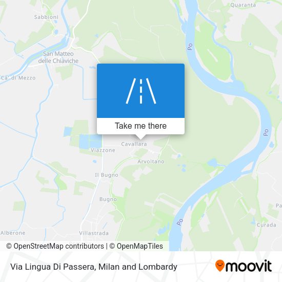 Via Lingua Di Passera map