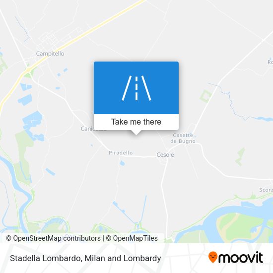 Stadella Lombardo map