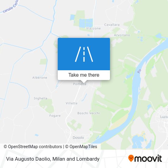 Via Augusto Daolio map