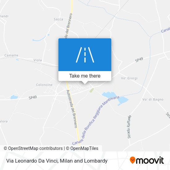 Via Leonardo Da Vinci map