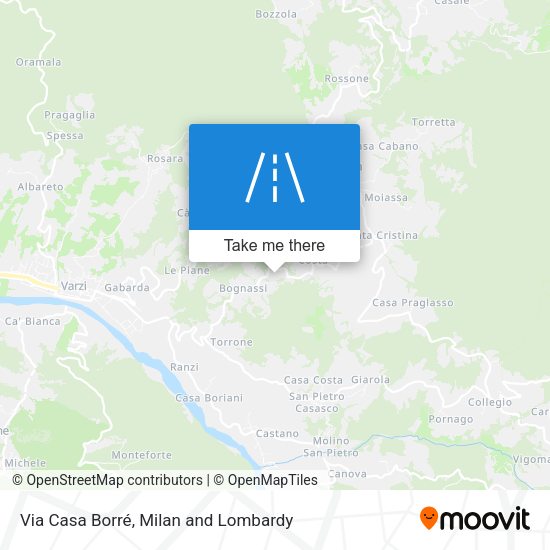Via Casa Borré map