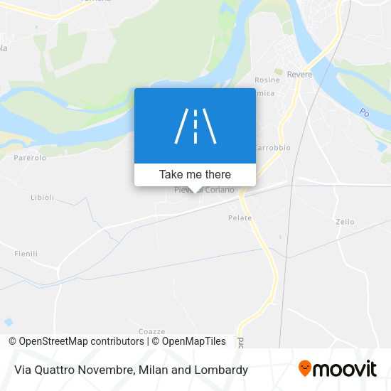 Via Quattro Novembre map