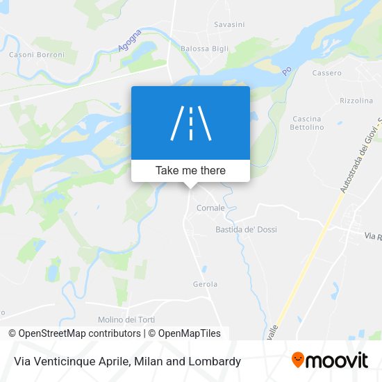 Via Venticinque Aprile map