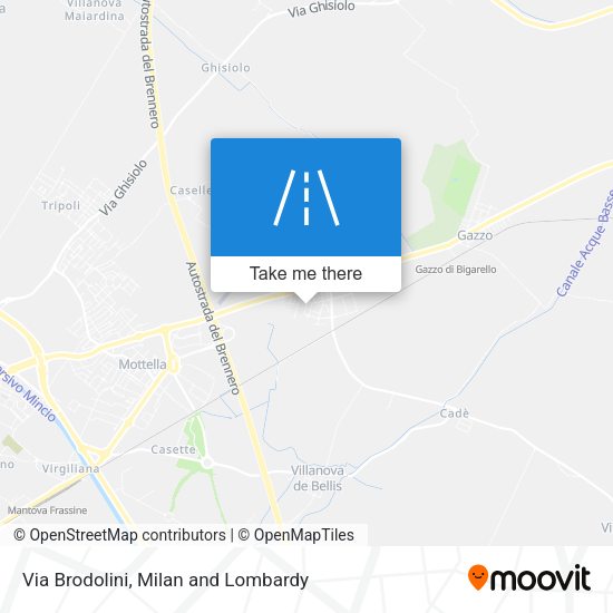 Via Brodolini map