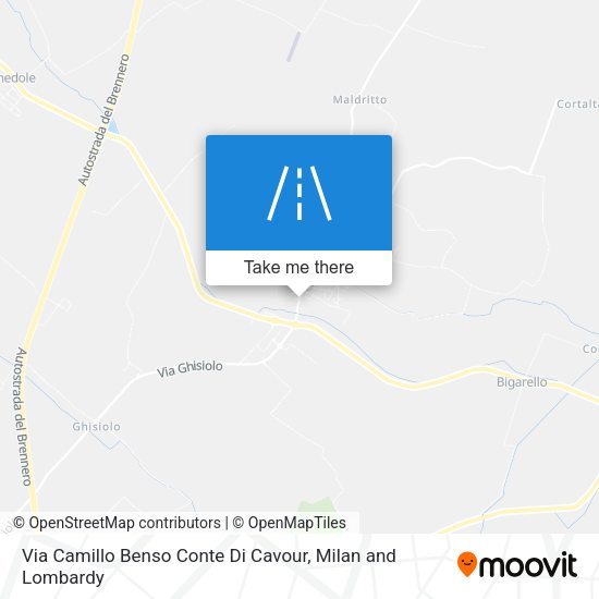 Via Camillo Benso Conte Di Cavour map