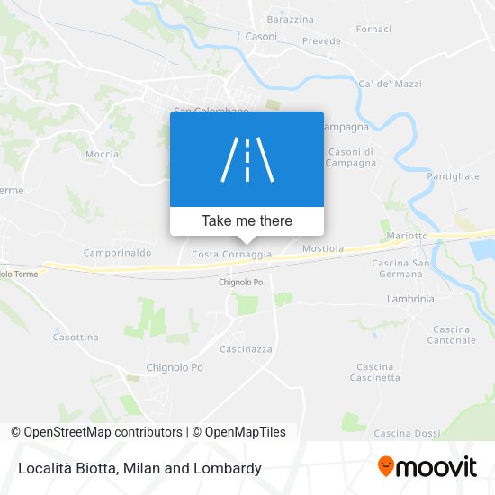 Località Biotta map
