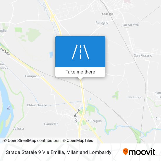 Strada Statale 9 Via Emilia map