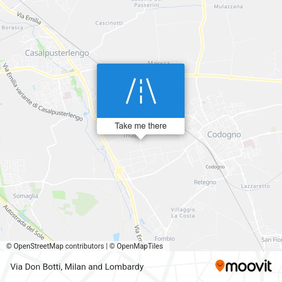 Via Don Botti map