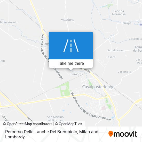 Percorso Delle Lanche Del Brembiolo map