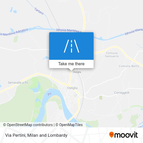 Via Pertini map