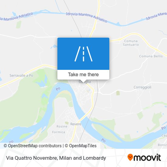 Via Quattro Novembre map